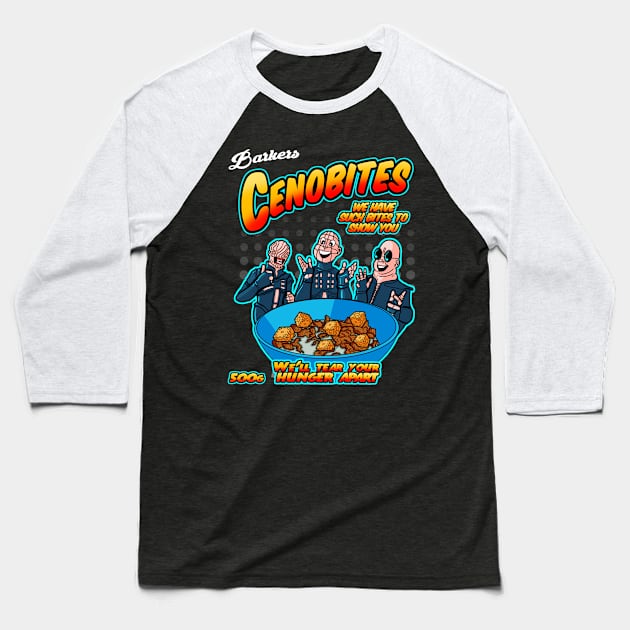 Cenobites cereal Baseball T-Shirt by Duckfieldsketchbook01